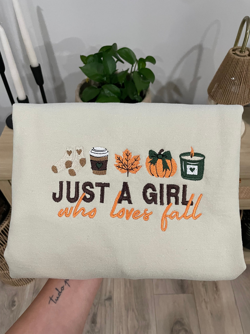 Just a Girl Who Loves Fall Crewneck