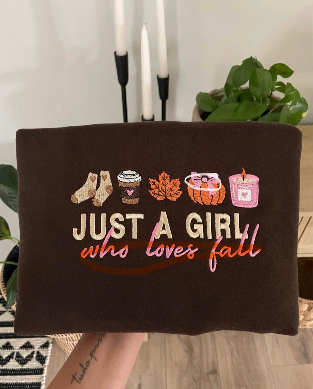 Just a Girl Who Loves Fall Crewneck