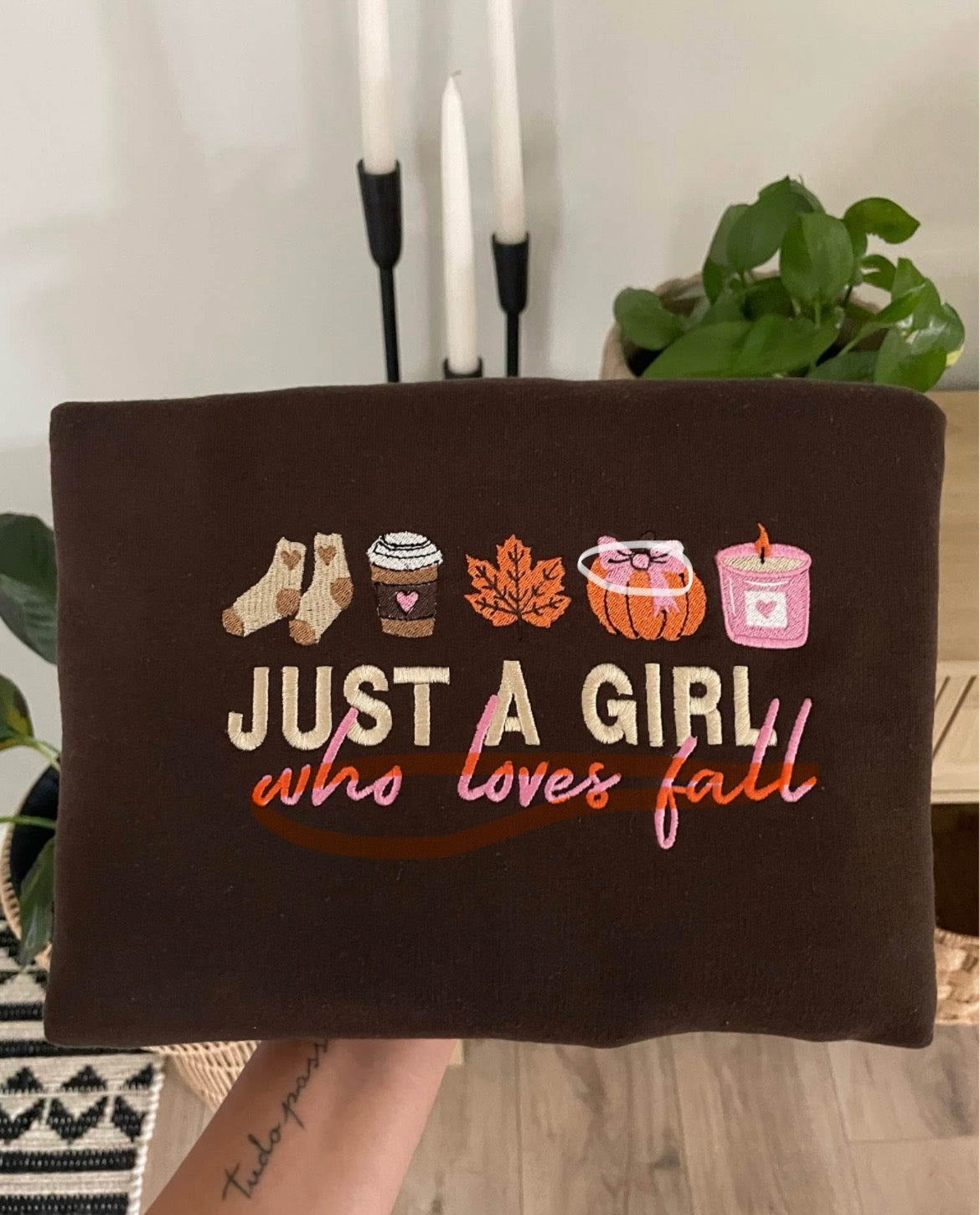 Just a Girl Who Loves Fall Crewneck